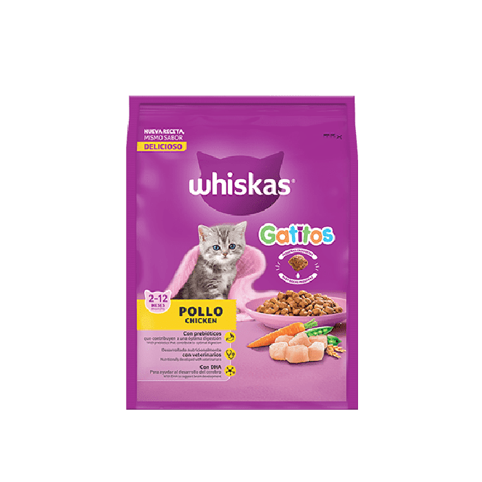 Whiskas Alimento Seco Sabor a Pollo para Gatitos 1,4kg