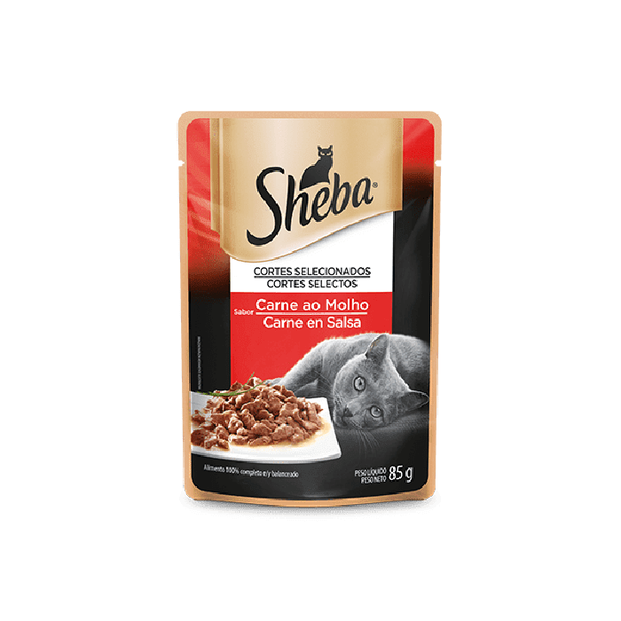 Alimento Húmedo Adultos Sheba para Gatos de Carne en Salsa